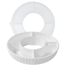 Dustproof Snacks Tray Practical Storage Holder for Cup-White