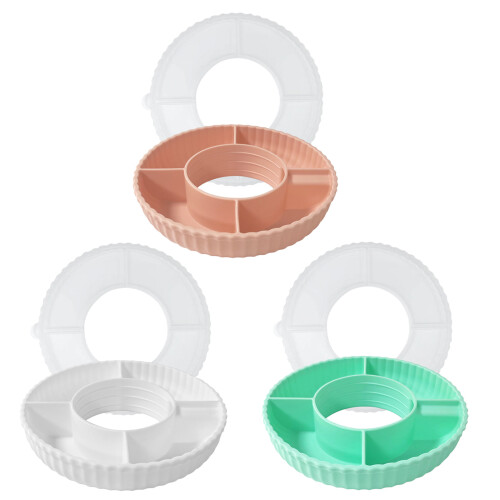 Dustproof Snacks Tray Practical Storage Holder for Cup-White 1