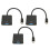 Stück Mini DP-auf-VGA-Adapter, 1900 x 1200, 60 Hz, 4