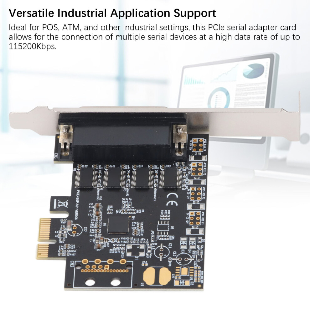 Pcie 1X Serielle Adapterkarte Db25 Auf 4 Port Db9 8141948226977