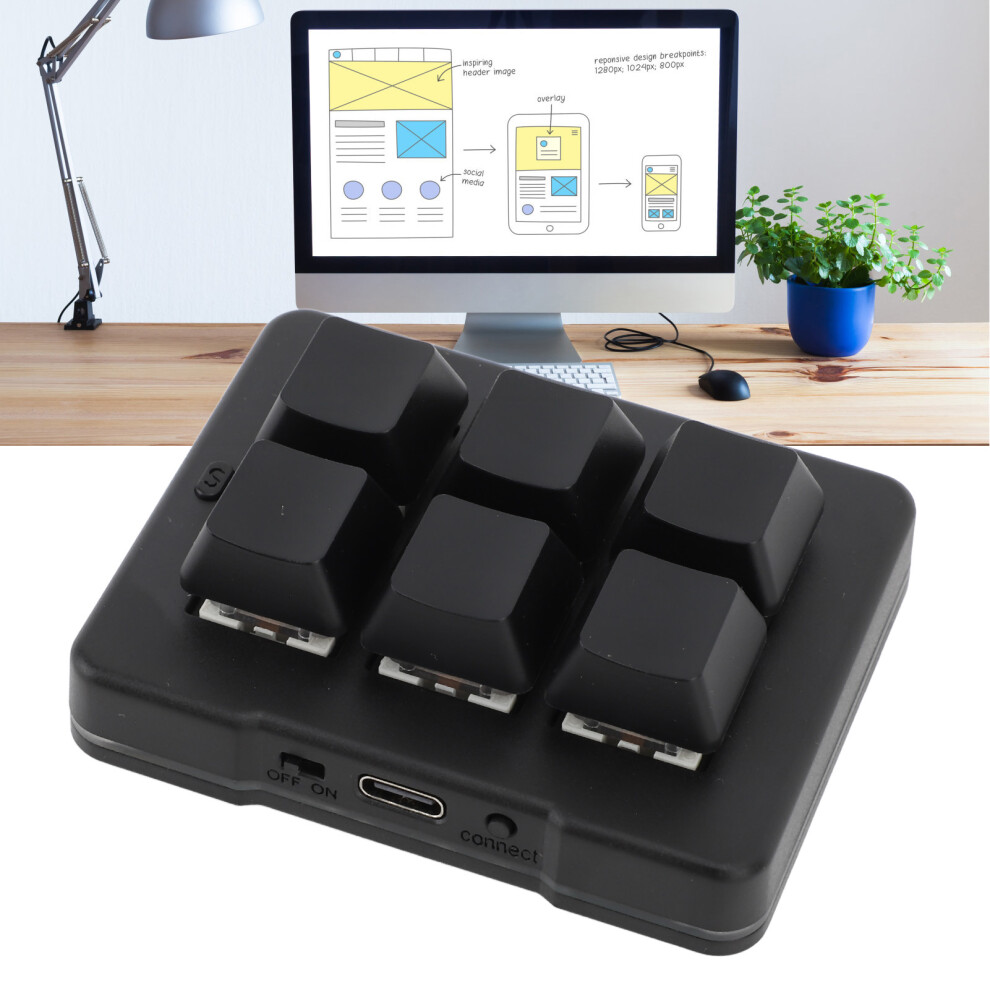 6-Tasten-Gaming-Tastatur, Kabelgebunden, Usb, 2.4 8141948235122