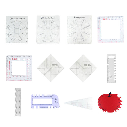 Sewing Ruler Acrylic Ruler Patchwork Ruler-Star 15 inches 2