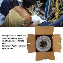 Cat5e-Ethernet-Kabel, UTP, 304,4 m, PVC,