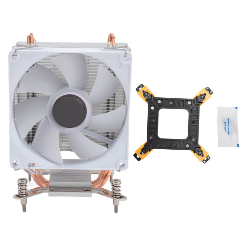 9CM CPU-Kühler 2 Heatpipes Bunte Lichter 1