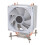 9CM CPU-Kühler 2 Heatpipes Bunte Lichter 4