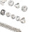 15 Stück glitzernde Schuh-Accessoires, 15