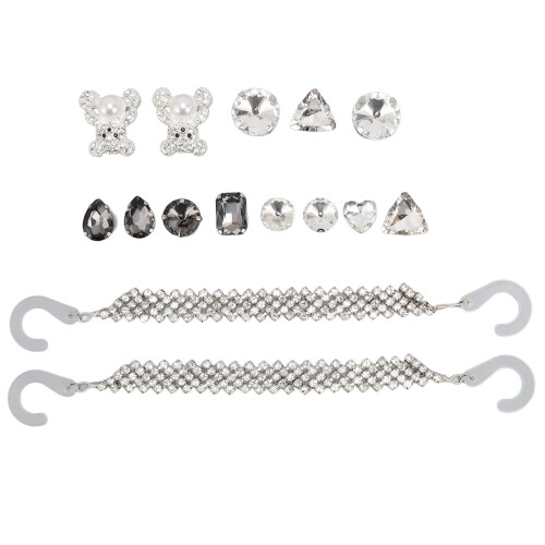 15 Stück glitzernde Schuh-Accessoires, 1