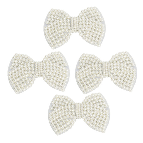Schuhclips mit Perlenschleife, abnehmbare 2