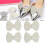 Schuhclips mit Perlenschleife, abnehmbare 12