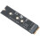 Adapterkarte, schwarzes ABS-Solid-State-Laufwerk, 4