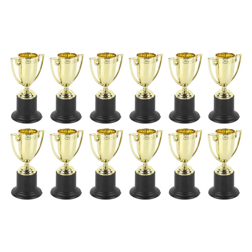 12 Mini-Trophäen, leuchtende Farben, robuster 2