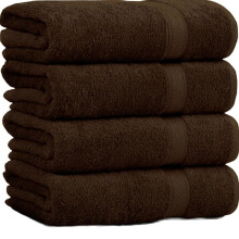 (Chocolate Brown, 8 Piece) Supreme Comfort Bath Sheets - Large (70x145cm), 500 GSM,Tear-Resistant, Unisex, Soft, Highly Absorbent, Coffee Latte,
