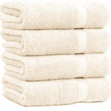 (Cream/Ivory, 2 Piece) Supreme Comfort Bath Sheets - Large (70x145cm), 500 GSM,Tear-Resistant, Unisex, Soft, Highly Absorbent, Coffee Latte,