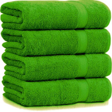 (Lime Green, 6 Piece) Supreme Comfort Bath Sheets - Large (70x145cm), 500 GSM,Tear-Resistant, Unisex, Soft, Highly Absorbent, Coffee Latte,