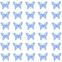 Patchs pince Ă cheveux mignon papillon Barrettes-Taille L bleue