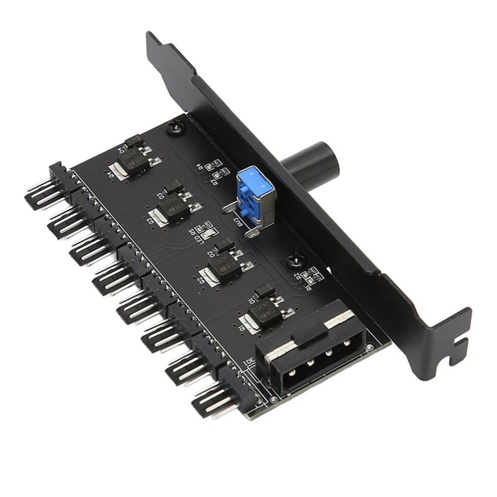 Pc Fan Hub 8 Kanã¤Le Knopf Lã¼Fter Drehzahlregler 8141948225338