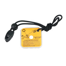 Survival signal mirror Outdoor Retroreflector emergency orange for camping with aiming aid