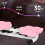 Adjustable Smart Waist Twist Machine, Double Pedal Strength Training, Blue/Pink 5
