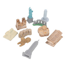10 Stück Miniaturgebäude aus der ganzen Welt,