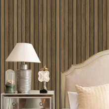 (Brown, 500cm*45cm) Wood Grain Self Adhesive Wallpaper, 1 Roll Peel and Stick Wallpaper, Removable Wall Decor for Living Room Bedroom