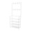 Living And Home Entryway 4 Tier Shoe Rack with Coat Hanger, White 3