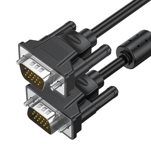 VGA-Kabel, Stecker auf Stecker, Vollkupfer, 1