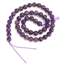 Natürliche lila Stein runde Perlen DIY Schmuck
