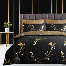 (Coffee Black & Beige, Single) Cheetah Print Premium Microfiber Duvet Cover Set with Pillow Covers Luxury Single Double King Size Super King Bedding
