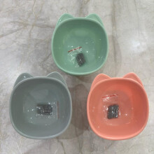 (One of each) Claws & Pawz Elevated Pet Feeding Bowl, Raised Pet Bowl, Cat Bowl Set, Cat shaped, Helps reduce strain & stress on