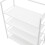 Living And Home Entryway 4 Tier Shoe Rack with Coat Hanger, White 5