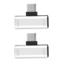 2 STÜCKE TypeC Konverter Splitter Dual 2 In 1 zu