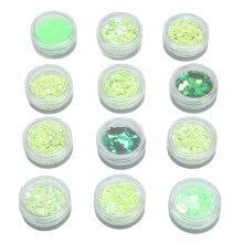 12 Gitter Glitzer-Pailletten-Set, handgefertigt,