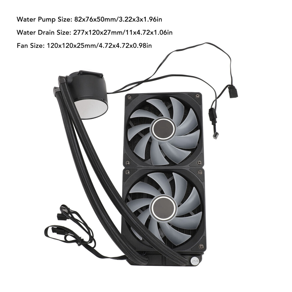 240-Mm-Cpu-Kã¼Hler, Doppelter 120-Mm-Pwm-Lã¼Fter, 8141948257865