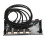 5,25 Zoll USB 2.0 Hub Frontplatte Multifunktionale 5