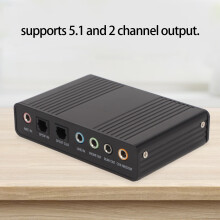 USB-Soundkarte, 6 Kanäle, 48 kHz Abtastrate,