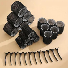 (Black, 30pcs *2 sets) Heatless Lightweight Hair Curler Tools Set, 30pcs/60pcs Self Grip Hair Roller, Self Holding Rollers, Hair Rollers For