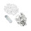 100er-Set Pin-Back-Knopfteile, 15