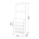 Living And Home Entryway 4 Tier Shoe Rack with Coat Hanger, White 6