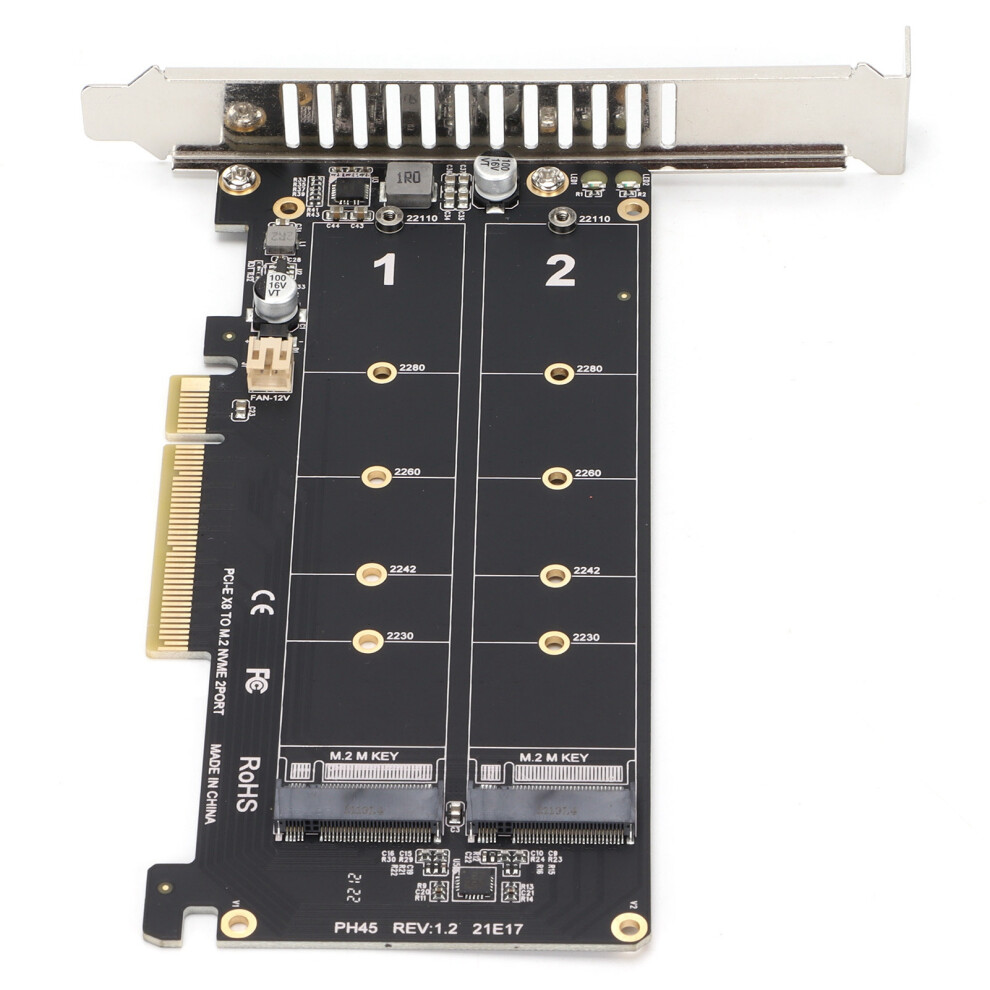 Adapterkarte Dual M.2 Nvme Ssd Zu Pcie X8 M Key 8141948287282