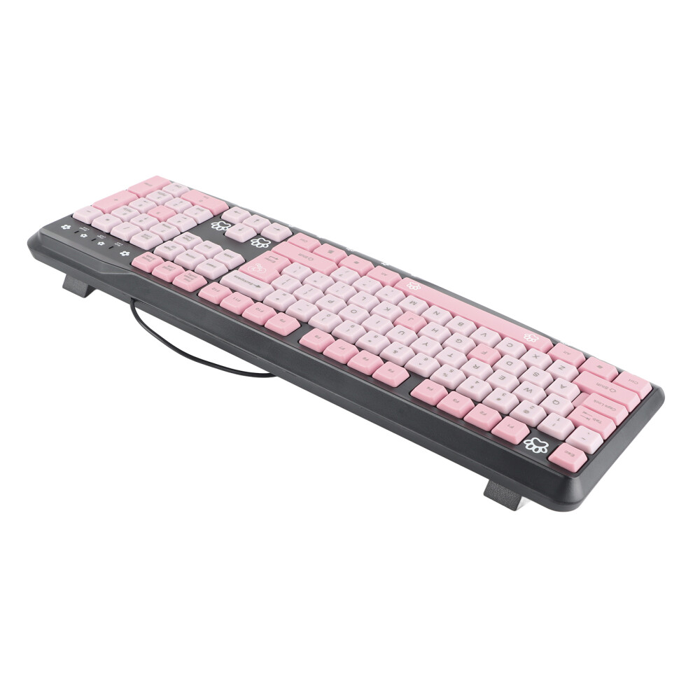 Usb-Tastatur Mit Kabel, Ultradã¼Nn, Niedlicher Pink 8141948250187
