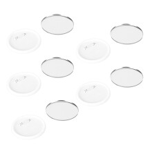 100 Sets Blanko-Button-Abzeichen-Teile-Set für