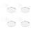 100 Sets Blanko-Button-Abzeichen-Teile-Set für 7