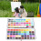 Aquarellfarben-Set mit 100 Farben, tragbares 13