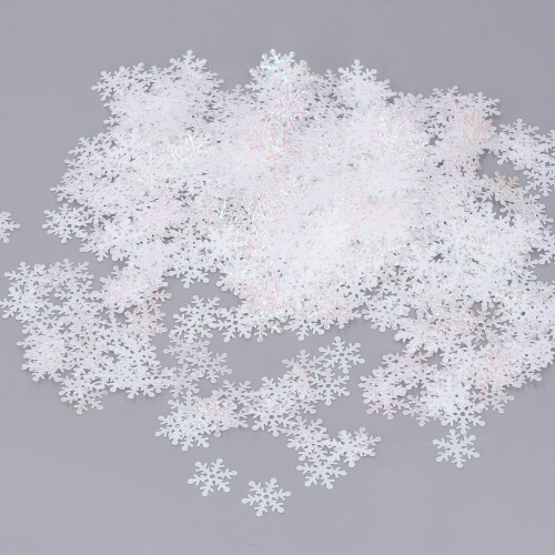 1000 Stück Schneeflocken-Konfetti, 2,3 cm,