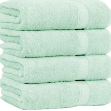 (Mint, 6 Piece) Supreme Comfort Bath Sheets - Large (70x145cm), 500 GSM,Tear-Resistant, Unisex, Soft, Highly Absorbent, Coffee Latte,