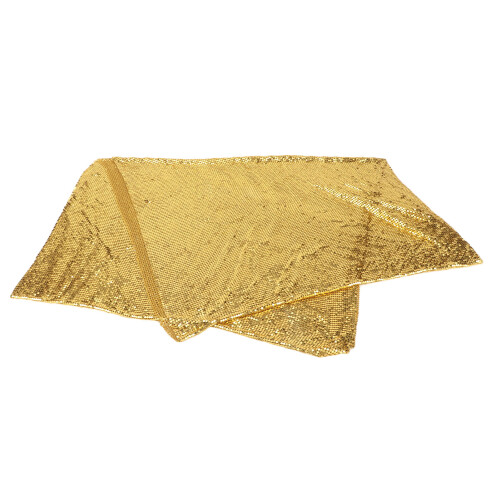 Goldfarbener Paillettenstoff, 2