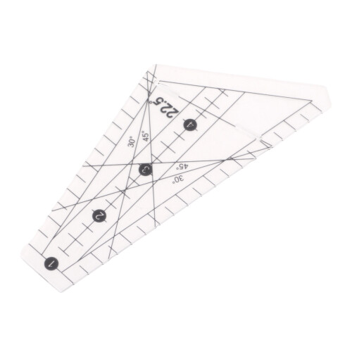 Quilt-Lineal, 22,5 Grad Schlitz-Design, 2