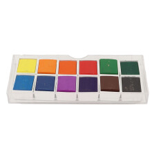 Wasserfarben-Set, 12 leuchtende Farben, hohe