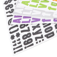 12 Stück Buchstaben zum Aufbügeln, 12 Farben,
