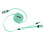 3-in-1-Multi-Ladekabel mit Einzug, 3 A, mit Typ 6